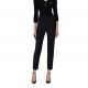 PANTALONI ELISABETTA FRANCHI, Slim Fit, Logo Insert, Black - PA07751E2110