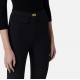 PANTALONI ELISABETTA FRANCHI, Slim Fit, Logo Insert, Black - PA07751E2110
