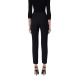 PANTALONI ELISABETTA FRANCHI, Slim Fit, Logo Insert, Black - PA07751E2110