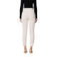 PANTALONI ELISABETTA FRANCHI, Slim Fit, Logo Insert, White Butter - PA07751E2193 PANTALONI ELISABETTA FRANCHI, Slim Fit, Logo Insert, White Butter - PA07751E2193