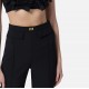 PANTALONI ELISABETTA FRANCHI, Logo Plaque Insert, Black - PA07851E2110