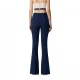 PANTALONI ELISABETTA FRANCHI, Bell Bottom, Logo Insert, Ultramarine Blue - PA07951E2DC8 PANTALONI ELISABETTA FRANCHI, Bell Bottom, Logo Insert, Ultramarine Blue - PA07951E2DC8