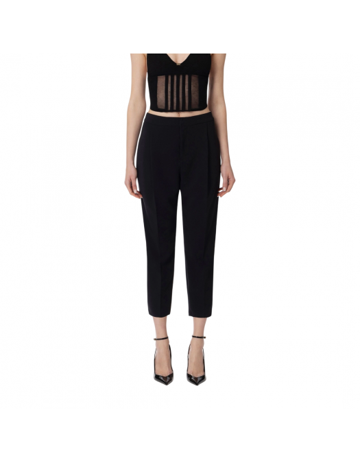 PANTALONI ELISABETTA FRANCHI, Hook Closure, Elegant, Black - PA08051E3110 PANTALONI ELISABETTA FRANCHI, Hook Closure, Elegant, Black - PA08051E3110