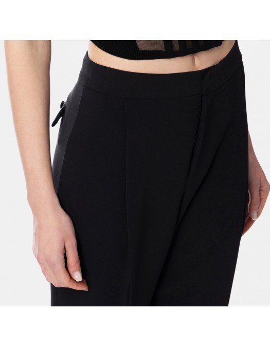 PANTALONI ELISABETTA FRANCHI, Hook Closure, Elegant, Black - PA08051E3110 PANTALONI ELISABETTA FRANCHI, Hook Closure, Elegant, Black - PA08051E3110