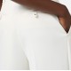 PANTALONI ELISABETTA FRANCHI, Satin Details, Classic, Elegant, White - PA08151E2360 PANTALONI ELISABETTA FRANCHI, Satin Details, Classic, Elegant, White - PA08151E2360