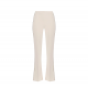 PANTALONI ELISABETTA FRANCHI, Logo Monogram, Black Details, Butter Beige - PA08451E2E84 PANTALONI ELISABETTA FRANCHI, Logo Monogram, Black Details, Butter Beige - PA08451E2E84