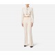 PANTALONI ELISABETTA FRANCHI, Logo Monogram, Black Details, Butter Beige - PA08451E2E84 PANTALONI ELISABETTA FRANCHI, Logo Monogram, Black Details, Butter Beige - PA08451E2E84