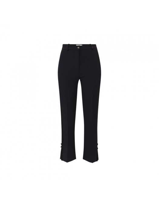 PANTALONI ELISABETTA FRANCHI, Satin Details, Tuxedo, Black - PA08651E3110 PANTALONI ELISABETTA FRANCHI, Satin Details, Tuxedo, Black - PA08651E3110