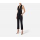 PANTALONI ELISABETTA FRANCHI, Satin Details, Tuxedo, Black - PA08651E3110 PANTALONI ELISABETTA FRANCHI, Satin Details, Tuxedo, Black - PA08651E3110