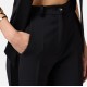 PANTALONI ELISABETTA FRANCHI, Satin Details, Tuxedo, Black - PA08651E3110 PANTALONI ELISABETTA FRANCHI, Satin Details, Tuxedo, Black - PA08651E3110