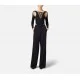 PANTALONI ELISABETTA FRANCHI, Satin Bands, Black - PA08751E2110 PANTALONI ELISABETTA FRANCHI, Satin Bands, Black - PA08751E2110