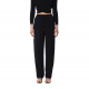 PANTALONI ELISABETTA FRANCHI, Satin Jogger, Diamond, Black - PA09152E2110 PANTALONI ELISABETTA FRANCHI, Satin Jogger, Diamond, Black - PA09152E2110
