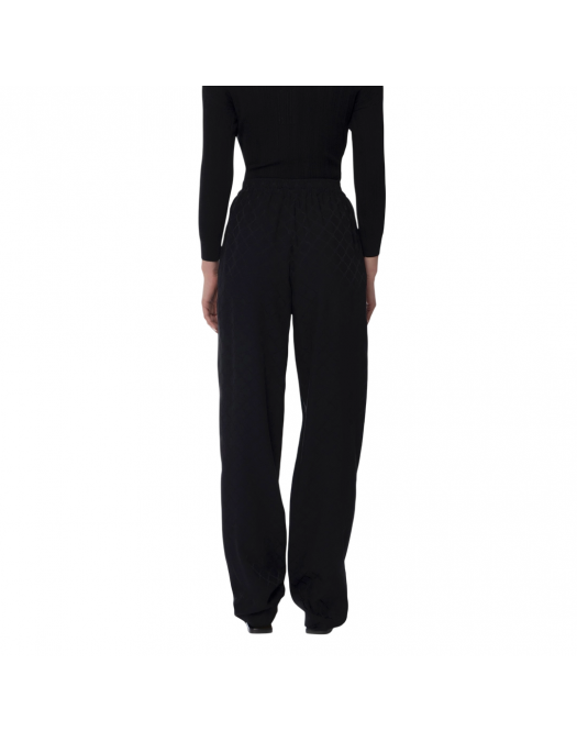 PANTALONI ELISABETTA FRANCHI, Satin Jogger, Diamond, Black - PA09152E2110 PANTALONI ELISABETTA FRANCHI, Satin Jogger, Diamond, Black - PA09152E2110