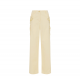PANTALONI ELISABETTA FRANCHI, Cotton Palazzo, Embroideries, Yellow - PA09252E2DC7 PANTALONI ELISABETTA FRANCHI, Cotton Palazzo, Embroideries, Yellow - PA09252E2DC7