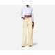 PANTALONI ELISABETTA FRANCHI, Cotton Palazzo, Embroideries, Yellow - PA09252E2DC7 PANTALONI ELISABETTA FRANCHI, Cotton Palazzo, Embroideries, Yellow - PA09252E2DC7