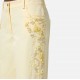 PANTALONI ELISABETTA FRANCHI, Cotton Palazzo, Embroideries, Yellow - PA09252E2DC7 PANTALONI ELISABETTA FRANCHI, Cotton Palazzo, Embroideries, Yellow - PA09252E2DC7