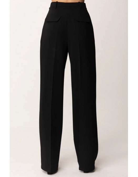 PANTALONI ELISABETTA FRANCHI, Elegant, Belt, Black - PA09552E2110 PANTALONI ELISABETTA FRANCHI, Elegant, Belt, Black - PA09552E2110