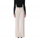 PANTALONI ELISABETTA FRANCHI, Lightweight, Belt, White Butter - PA09552E2193 PANTALONI ELISABETTA FRANCHI, Lightweight, Belt, White Butter - PA09552E2193