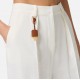 PANTALONI ELISABETTA FRANCHI, Linen Blend, Linen, White - PA09752E2360 PANTALONI ELISABETTA FRANCHI, Linen Blend, Linen, White - PA09752E2360