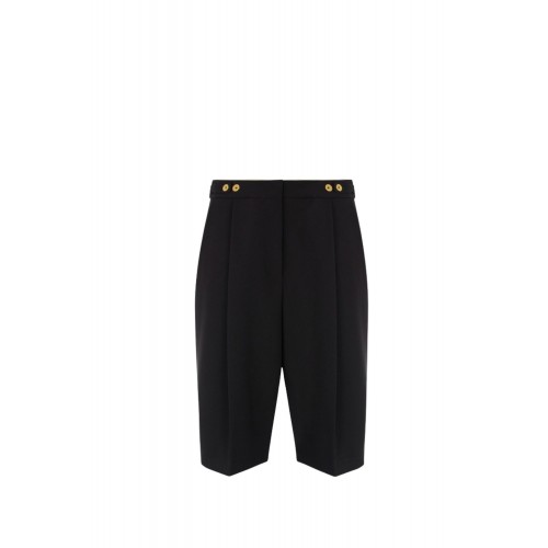 PANTALONI SCURTI ELISABETTA FRANCHI, Regular Fit, Negru PANTALONI SCURTI ELISABETTA FRANCHI, Regular Fit, Negru