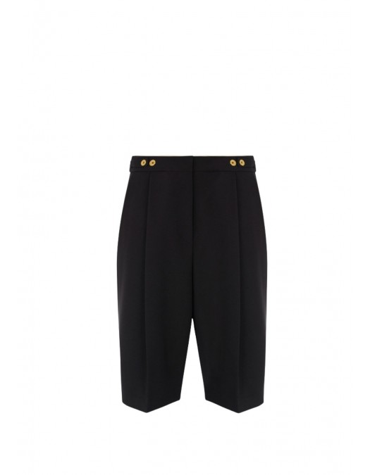 PANTALONI SCURTI ELISABETTA FRANCHI, Regular Fit, Negru - PA09856E2110 PANTALONI SCURTI ELISABETTA FRANCHI, Regular Fit, Negru - PA09856E2110