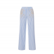 PANTALONI ELISABETTA FRANCHI, Cotton Poplin, Embroideries, Blue - PA10255E3068 PANTALONI ELISABETTA FRANCHI, Cotton Poplin, Embroideries, Blue - PA10255E3068