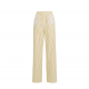 PANTALONI ELISABETTA FRANCHI, Cotton Poplin, Embroideries, Yellow - PA10255E3DZ6 PANTALONI ELISABETTA FRANCHI, Cotton Poplin, Embroideries, Yellow - PA10255E3DZ6