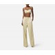 PANTALONI ELISABETTA FRANCHI, Cotton Poplin, Embroideries, Yellow - PA10255E3DZ6 PANTALONI ELISABETTA FRANCHI, Cotton Poplin, Embroideries, Yellow - PA10255E3DZ6
