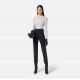 PANTALON ELISABETTA FRANCHI, Fermoare atasate, Negru - PA10856E2110 PANTALON ELISABETTA FRANCHI, Fermoare atasate, Negru - PA10856E2110