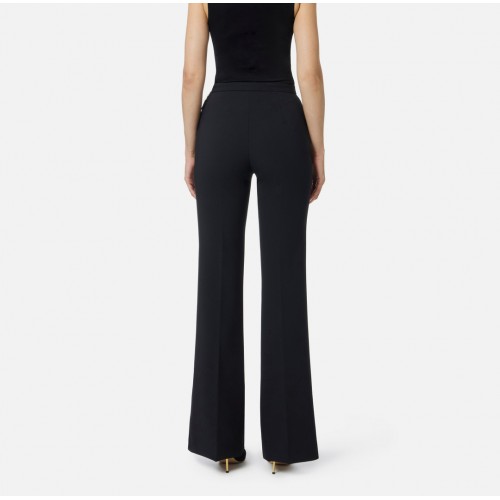 PANTALON ELISABETTA FRANCHI, Nasturi cu logo, Negru PANTALON ELISABETTA FRANCHI, Nasturi cu logo, Negru