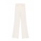 PANTALON ELISABETTA FRANCHI, Nasturi cu logo, Cream