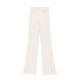 PANTALON ELISABETTA FRANCHI, Nasturi cu logo, Cream - PA12156E2DZ9