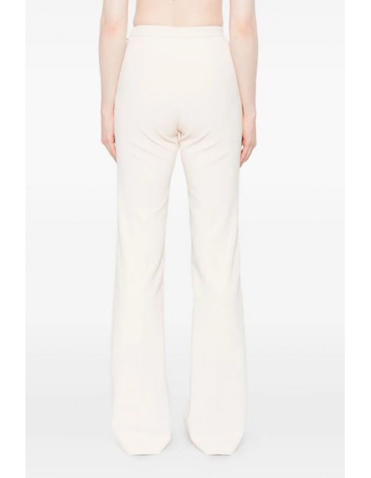PANTALON ELISABETTA FRANCHI, Nasturi cu logo, Cream - PA12156E2DZ9