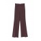 PANTALON ELISABETTA FRANCHI, Nasturi cu logo, Brown