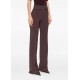 PANTALON ELISABETTA FRANCHI, Nasturi cu logo, Brown - PA12156E2EA4