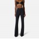 PANTALON ELISABETTA FRANCHI, Fermoar frontal cu logo, Negru - PA12256E2110