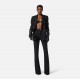 PANTALON ELISABETTA FRANCHI, Fermoar frontal cu logo, Negru - PA12256E2110