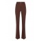 PANTALON ELISABETTA FRANCHI, Fermoar frontal cu logo, Coffee