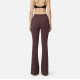 PANTALON ELISABETTA FRANCHI, Fermoar frontal cu logo, Brown - PA12256E2EA4