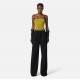 PANTALON ELISABETTA FRANCHI, Buzunare atasata, Oversized Fit, Negru - PA12456E2110