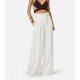 Pantaloni ELISABETTA FRANCHI, Linen-blend trousers with straps - PA12762E2360