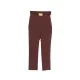 Pantaloni ELISABETTA FRANCHI, Trousers in technical bi-elastic fabric with belt, Maro - PA13261E2644