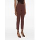 Pantaloni ELISABETTA FRANCHI, Trousers in technical bi-elastic fabric with belt, Maro - PA13261E2644