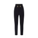 Pantaloni ELISABETTA FRANCHI, Trousers in double layer stretch crêpe fabric with elastic straps - PA15861E2110