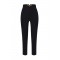 Pantaloni ELISABETTA FRANCHI, Trousers in double layer stretch crêpe fabric with logo details