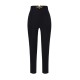 Pantaloni ELISABETTA FRANCHI, Trousers in double layer stretch crêpe fabric with logo details - PA16361E2110