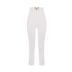Pantaloni ELISABETTA FRANCHI,Trousers in double layer stretch crêpe fabric with logo details - PA16361E2360
