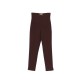 Pantaloni ELISABETTA FRANCHI, double layer stretch crêpe fabric with logo details, Maro - PA16361E2644