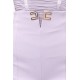 Pantaloni ELISABETTA FRANCHI, double layer stretch crêpe fabric with logo details, Lila - PA16361E2EV7