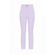 Pantaloni ELISABETTA FRANCHI, double layer stretch crêpe fabric with logo details, Lila - PA16361E2EV7